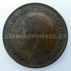Anglie - 1 Farthing 1926