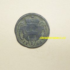 Fenik-1/4 krejcar 1765-varianta IV.