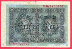 Německo - 50 mark 5.8.1914 - série U-7-m. číslovač