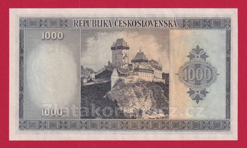 1000 Kčs b.l. 1945 BE