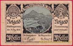 St. Veit - 20 haléřů - 1920 - modrá