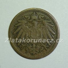 Německo - 1 Reich Pfennig 1896 D