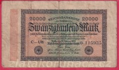 Německo - 20.000 mark 20.2.1923 - série C-UB