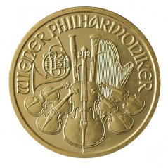 Zlatá mince Rakouska - 1/10 Oz Philharmoniker 2008