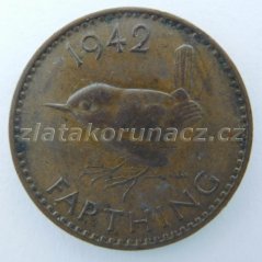Anglie - 1 farthing 1942