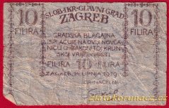 Jugoslávie - Záhřeb - 10 filira