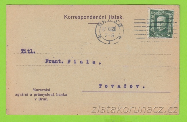 Moravská agrární a průmyslová banka v Brně