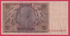 Německo - 20 Reichsmark 22.1.1929 - série F-H- 8 m.č.