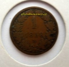 1 krejcar 1858 M