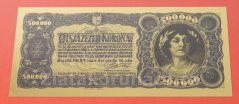 Maďarsko - 500 000 Korona 1923 - 24K Gold