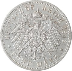 Německo - Prusko - 5 marka 1913 A