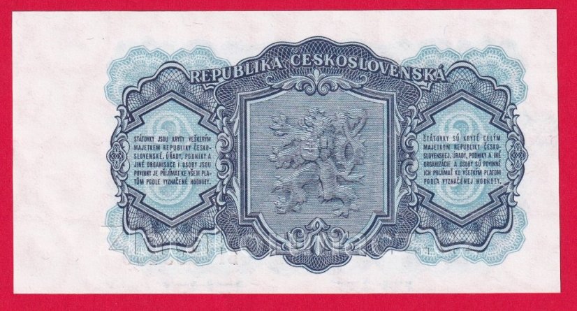 3 Kčs 1953 BT - ruský číslovač