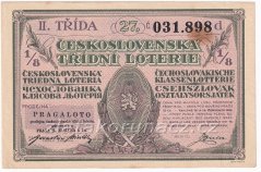 Los - 15 Kč - 27. Československá třídní loterie II. - D r.1932