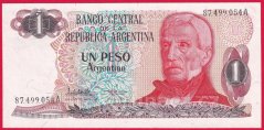Argentina - 1 Peso Argentino 1984 varianta podpisu