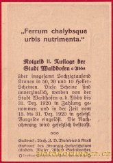 Waidhofen - 10 haléřů - 1920