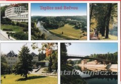 Teplice nad Bečvou - celkový pohled, pohled na alej