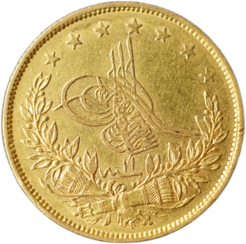 Zlatá mince - Turecko (Osmanská říše) - 100 Kurush 1870
