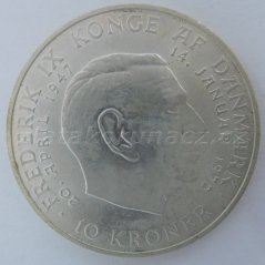 Dánsko - 10 kroner 1972
