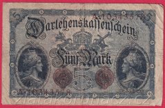 Německo - 5 mark 5.8.1914 - série A
