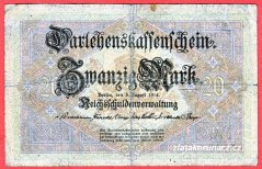 Německo - 20 mark 5.8.1914 - série W