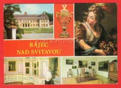 Rájec nad Svitavou-zámek, skleněný pohár,, květinový kabinet, Obraz Flóry