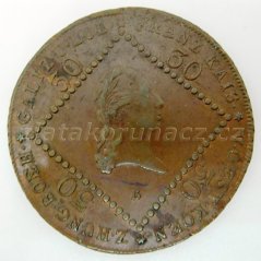 30 Krejcar - 1807 B