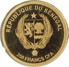 Zlatá mince Senegal - 250 Francs 2020 Kick-off in Rome