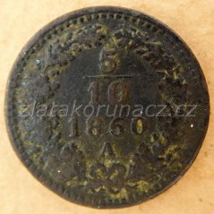 5/10 krejcaru F.J.I.-1860 A
