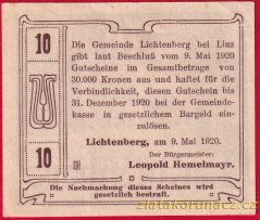 Lichtenberg - 10 haléřů - 1920