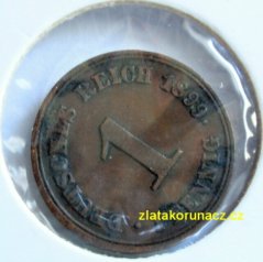 Německo - 1 Reich Pfennig 1899 E