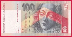 Slovenská republika -100 korun  2004 "A"