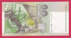 Slovenská republika - 20 korun 2001 "J"