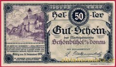 Schönbühel - 50 haléřů - 1920