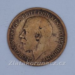 Anglie - 1/2 penny 1920