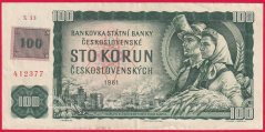 Česká republika - 100 Korun 1961 - kolek X 33