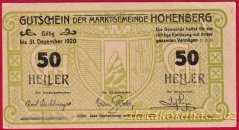 Hohenberg - 50 haléřů - 1920