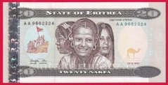 Eritrea - 20 Nakfa 1997