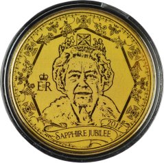 Zlatá medaile - safírové výročí královny Alžběty II.