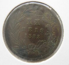 Portugalsko - 20 reis 1883