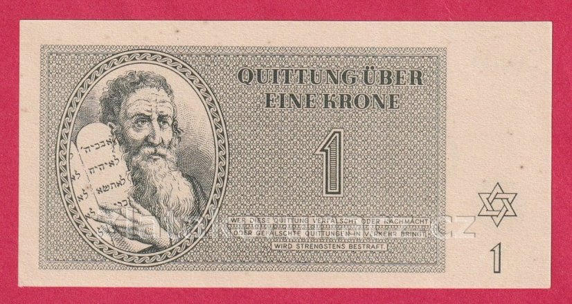 1 K - Terezínská poukázka A 004