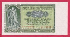50 Kčs 1953 KR - český číslovač