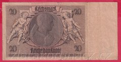Německo - 20 Reichsmark 22.1.1929 - série G-B - 8 m.č.