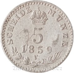 5 krejcar 1859 V