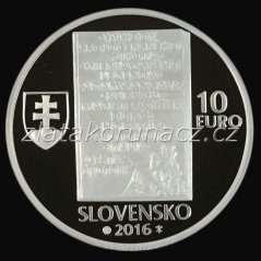 2016 - 10€ - Ladislav Nádaši - Jégé - Proof
