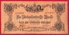 Holandsko - 25 gulden 1916