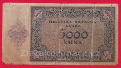 Chorvatsko - 5000 Kuna 1943