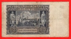 Polsko - 20 Zlotych 1940