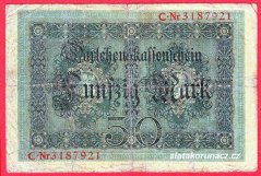 Německo - 50 mark 5.8.1914 - série C