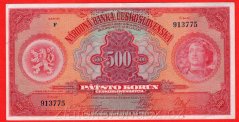 500 Korun 1929 F
