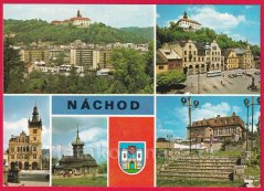 Náchod - novorenesanční radnice, hotel Vyhlídka